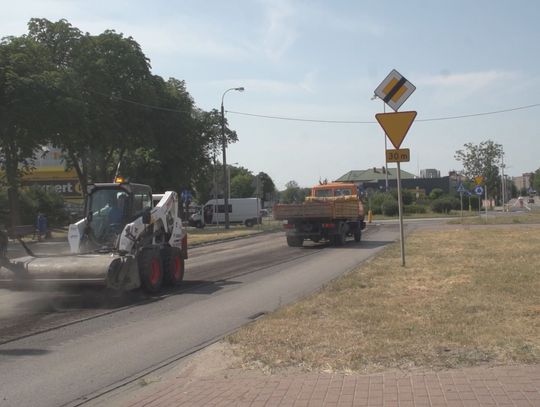 Remont ul. Piłsudskiego w Mławie.